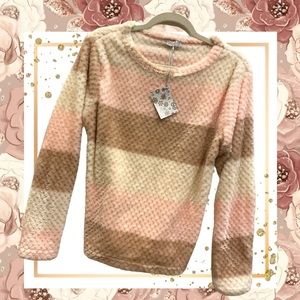 NWT Lights Off Sleepwear Lounge Sweatshirt Womens Size Medium  Soft Comfy Sweats